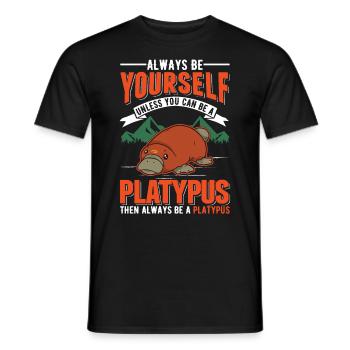 Ornithorynque Cadeau Ornithorynque - T-shirt homme - noir - Devant - AI Model Male 178 light (178cm)