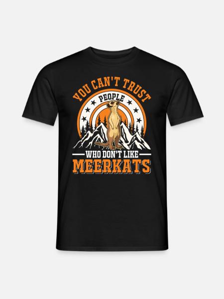 Suricate Cadeau Suricate Suricate - T-shirt homme - noir