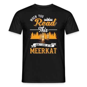 Suricate Cadeau Suricate Suricate - T-shirt homme - noir - Devant - AI Model Male 178 light (178cm)