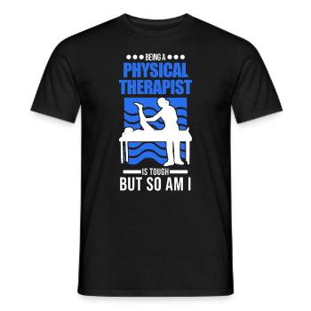 Physiotherapist Gift Physiotherapy Physio - Men's T-Shirt - black - Front - AI Model Male 178 light (178cm)