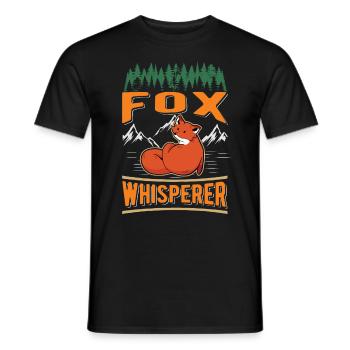 Fuchsflüsterer Fox Whisperer Fuchs - Men's T-Shirt - black - Front - AI Model Male 178 light (178cm)