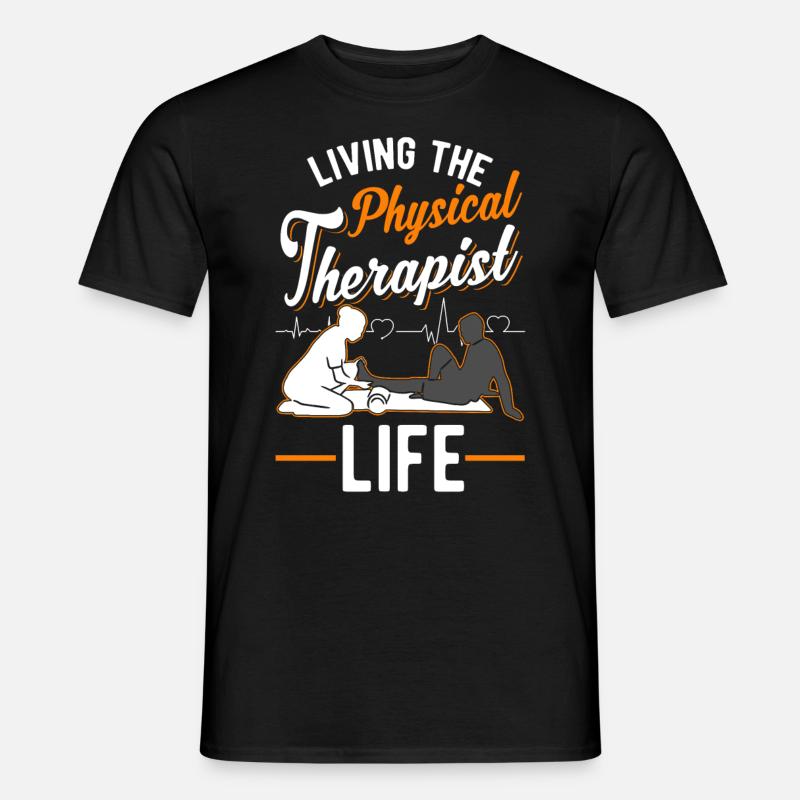 Physiotherapist Gift Physiotherapy Physio - Men’s T-shirt - black