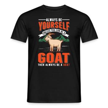 Chèvre Cadeau Chèvre Gardien Chèvre - T-shirt homme - noir - Devant - AI Model Male 178 light (178cm)