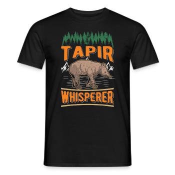 Tapir Flüsterer - Männer T-Shirt - Schwarz - Vorne - AI Model Male 178 light (178cm)
