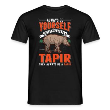 Soyez toujours vous-même Sauf si vous pouvez être un Tapir - T-shirt homme - noir - Devant - AI Model Male 178 light (178cm)