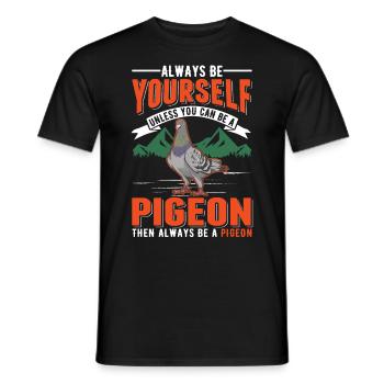 Pigeon Cadeau Pigeon Colombier Plus Chic Pigeon Voyageur - T-shirt homme - noir - Devant - AI Model Male 178 light (178cm)