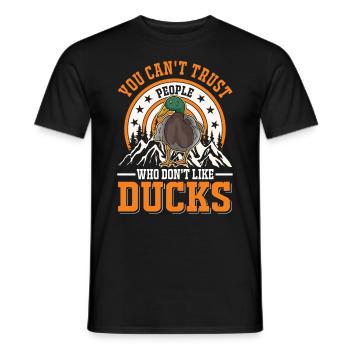 Canard Cadeau Canard Éleveur de Canard - T-shirt homme - noir - Devant - AI Model Male 178 light (178cm)