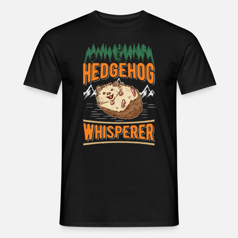 Hedgehog Whisper Hedgehog Whisperer - Men’s T-shirt - black
