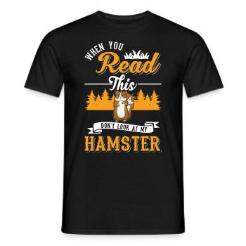 Hamster Gift Golden Hamster Hamster - Men's T-Shirt - black - Front - AI Model Male 178 light (178cm)