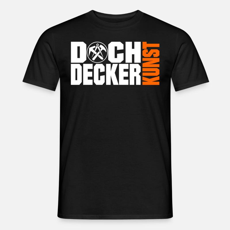 Dachdecker Kunst - Männer T-Shirt - Schwarz