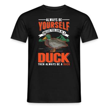 Canard Cadeau Canard Éleveur de Canard - T-shirt homme - noir - Devant - AI Model Male 178 light (178cm)