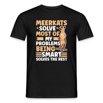 Suricate Cadeau Suricate Suricate - T-shirt homme - noir - Devant - AI Model Male 178 light (178cm)