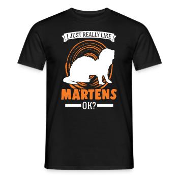 J’aime beaucoup Martens Marder - T-shirt homme - noir - Devant - AI Model Male 178 light (178cm)