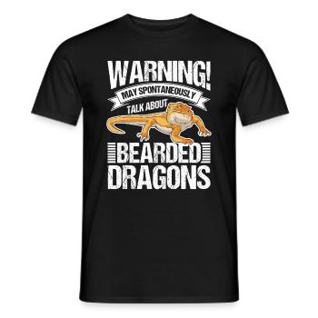 Dragon barbu Cadeau Dragon barbu - T-shirt homme - noir - Devant - AI Model Male 178 light (178cm)