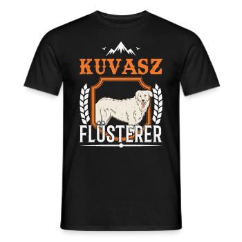 Kuvasz Flüsterer - Männer T-Shirt - Schwarz - Vorne - AI Model Male 178 light (178cm)