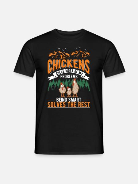 Poulet Élevage de poulet Éleveur de poulet - T-shirt homme - noir