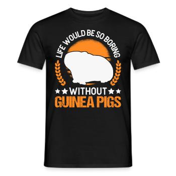Cochon d’Inde Cadeau Cochon d’Inde - T-shirt homme - noir - Devant - AI Model Male 178 light (178cm)