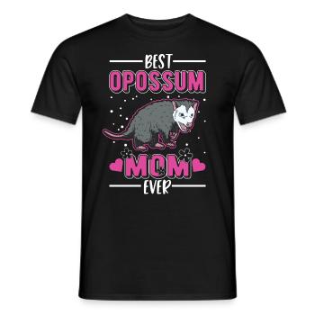 Best Opossum Mom Ever Opossum Mama Beutelratte - Männer T-Shirt - Schwarz - Vorne - AI Model Male 178 light (178cm)
