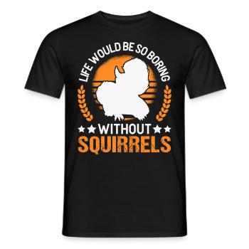 Cadeau Écureuil Écureuil Gris Écureuil - T-shirt homme - noir - Devant - AI Model Male 178 light (178cm)