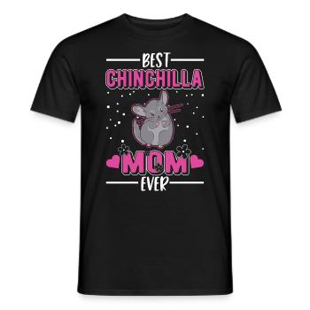 Best Chinchilla Mom Ever - Männer T-Shirt - Schwarz - Vorne - AI Model Male 178 light (178cm)
