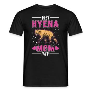 Meilleure hyène maman jamais hyènes maman loup de terre - T-shirt homme - noir - Devant - AI Model Male 178 light (178cm)