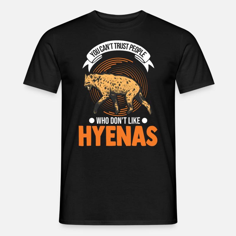Hyäne Geschenk Erdwolf Hyena - Männer T-Shirt - Schwarz