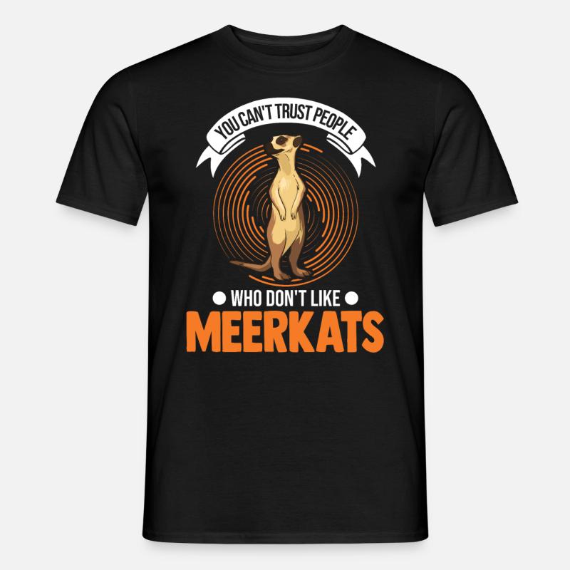 Suricate Cadeau Suricate Suricate - T-shirt homme - noir