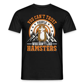 Hamster Cadeau Hamster Doré Hamster - T-shirt homme - noir - Devant - AI Model Male 178 light (178cm)