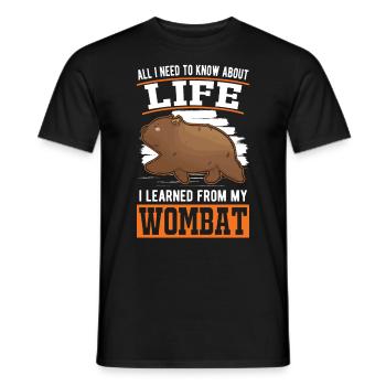 Australischer Wombat - Männer T-Shirt - Schwarz - Vorne - AI Model Male 178 light (178cm)