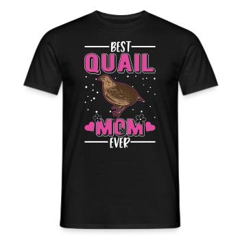 Meilleure maman de caille jamais Wachtel - T-shirt homme - noir - Devant - AI Model Male 178 light (178cm)