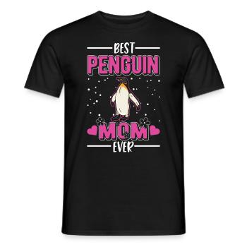Best Penguin Mom Ever Pinguin Mama - Männer T-Shirt - Schwarz - Vorne - AI Model Male 178 light (178cm)