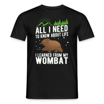 Australischer Wombat - Männer T-Shirt - Schwarz - Vorne - AI Model Male 178 light (178cm)