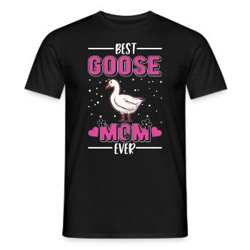 Best Goose Mom Ever Gänse Mama - Männer T-Shirt - Schwarz - Vorne - AI Model Male 178 light (178cm)