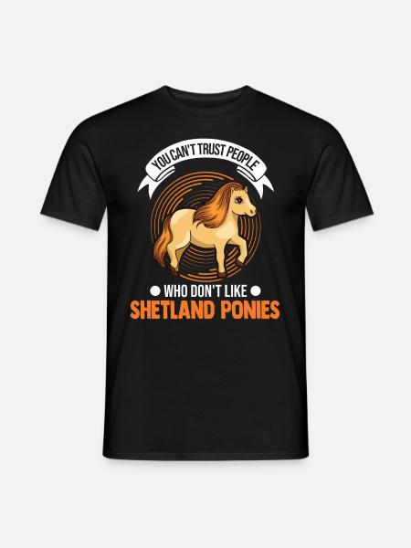 Shetland Pony Cadeau Shetty - T-shirt homme - noir