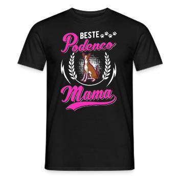 Meilleur(e) Podenco Mama Ibizan Hound - T-shirt homme - noir - Devant - AI Model Male 178 light (178cm)