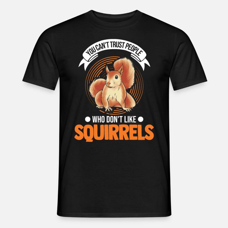 Eichhörnchen Geschenk Grauhörnchen Squirrel - Männer T-Shirt - Schwarz