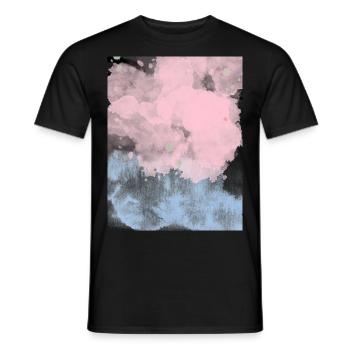 Face - Men's T-Shirt - black - Front - AI Model Male 178 light (178cm)