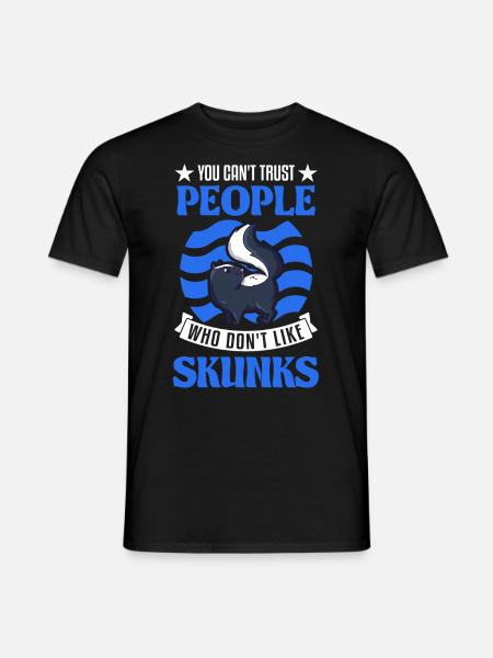 Skunk lovers - Men's T-Shirt - black