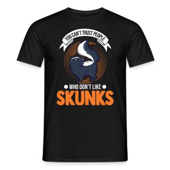 Stinktier Liebhaber - Männer T-Shirt - Schwarz - Vorne - AI Model Male 178 light (178cm)