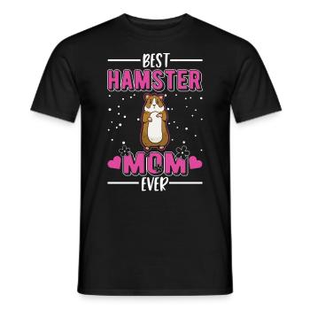 Meilleure maman hamster de tous les temps Hamster Mama - T-shirt homme - noir - Devant - AI Model Male 178 light (178cm)