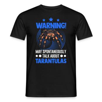 May spontaneously talk about Tarantulas Tarantel - Männer T-Shirt - Schwarz - Vorne - AI Model Male 178 light (178cm)