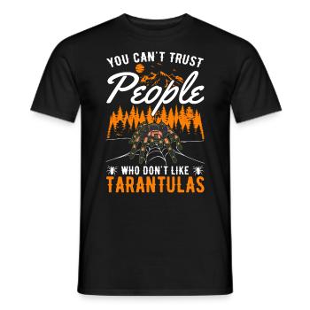 Tarentule Araignée de compagnie Tarentule - T-shirt homme - noir - Devant - AI Model Male 178 light (178cm)