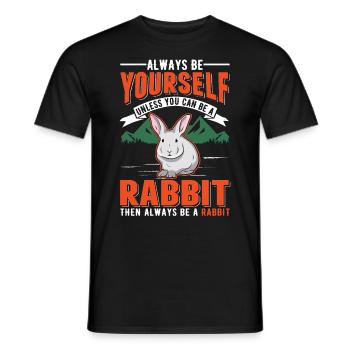 Lapin Lapin Lapin Lapin - T-shirt homme - noir - Devant - AI Model Male 178 light (178cm)