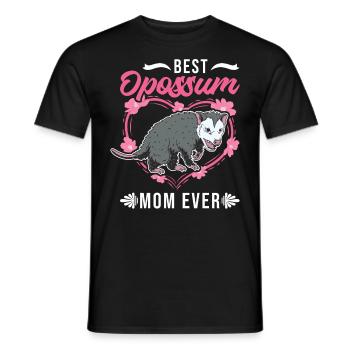 Best Opossum Mom Ever Opossum Mama Beutelratte - Männer T-Shirt - Schwarz - Vorne - AI Model Male 178 light (178cm)