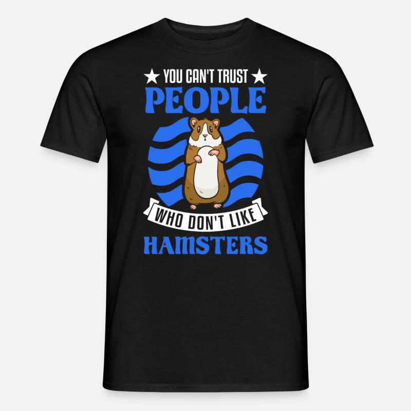 Hamster Geschenk Goldhamster Hamster - Männer T-Shirt - Schwarz