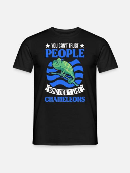 Chameleon Gift Chameleon - Men's T-Shirt - black
