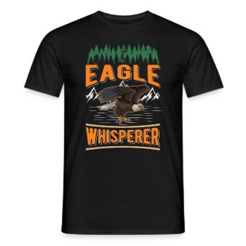 Eagle Whisperer Eagle Breeding Falconer Golden Eagle - Men's T-Shirt - black - Front - AI Model Male 178 light (178cm)