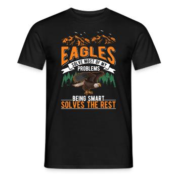 Golden Eagle Eagle Breeding Falconer Eagle - Men's T-Shirt - black - Front - AI Model Male 178 light (178cm)