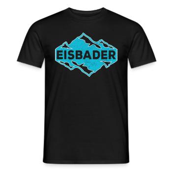 Eisbader Eisbaden Winterbad Eis schwimmer Kältebad - Männer T-Shirt - Schwarz - Vorne - AI Model Male 178 light (178cm)