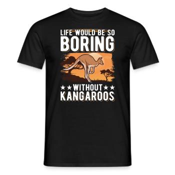 Kangourou australien Kangourou d’Australie - T-shirt homme - noir - Devant - AI Model Male 178 light (178cm)